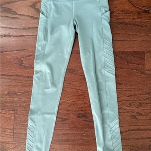 Athleta Moto-Vation 2.0 Tight Green Leggings L 12